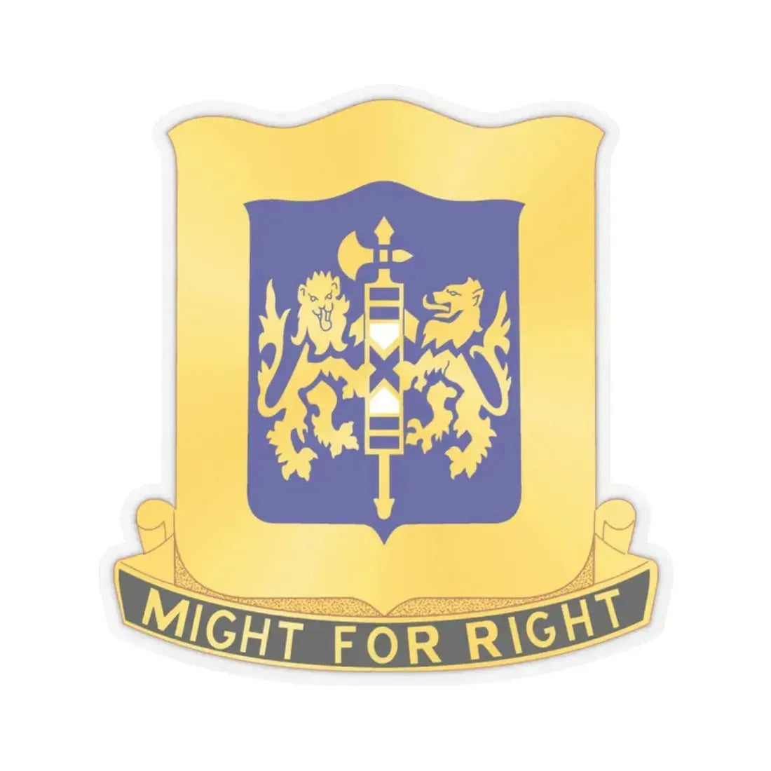 208 Armor Regiment (U.S. Army) STICKER Vinyl Kiss-Cut Decal 2 Inch Transparent - The Sticker Space