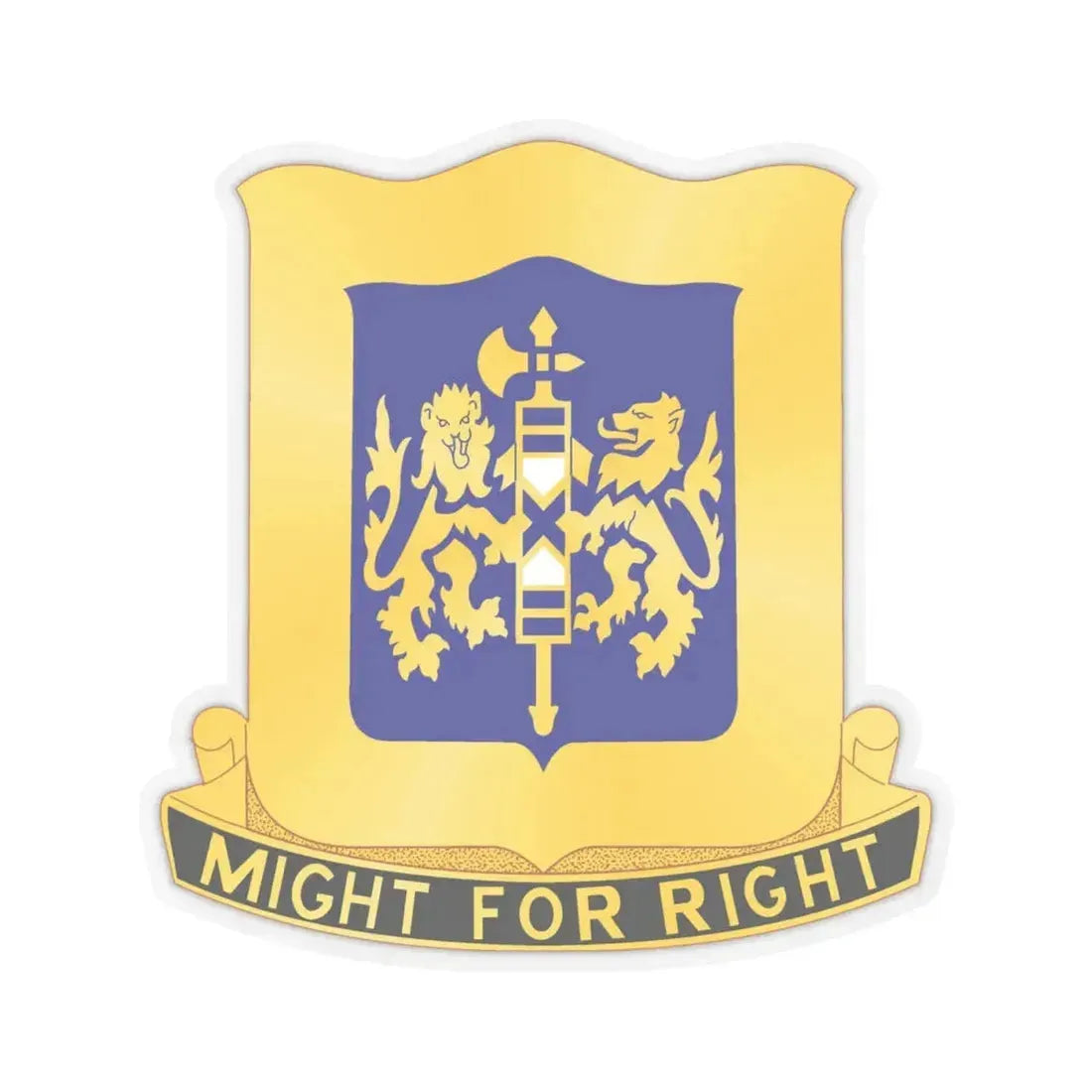 208 Armor Regiment (U.S. Army) STICKER Vinyl Kiss-Cut Decal 4 Inch Transparent - The Sticker Space