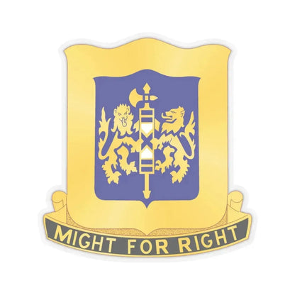 208 Armor Regiment (U.S. Army) STICKER Vinyl Kiss-Cut Decal 4 Inch Transparent - The Sticker Space