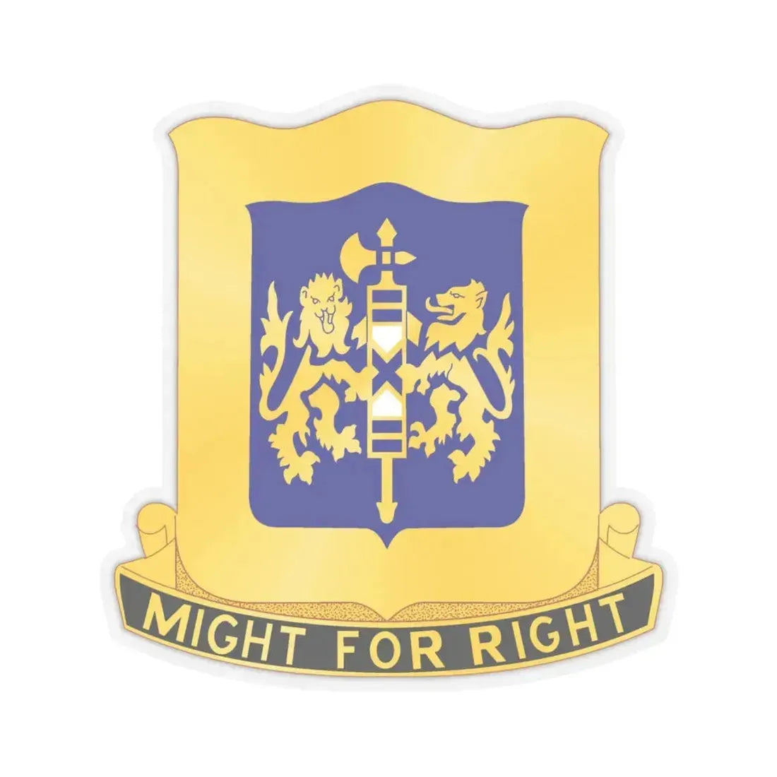 208 Armor Regiment (U.S. Army) STICKER Vinyl Kiss-Cut Decal 6 Inch Transparent - The Sticker Space