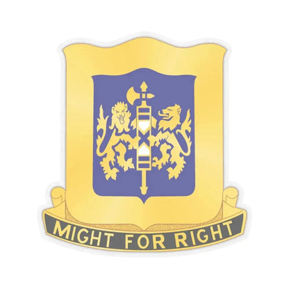 208 Armor Regiment (U.S. Army) STICKER Vinyl Kiss-Cut Decal 6 Inch Transparent - The Sticker Space