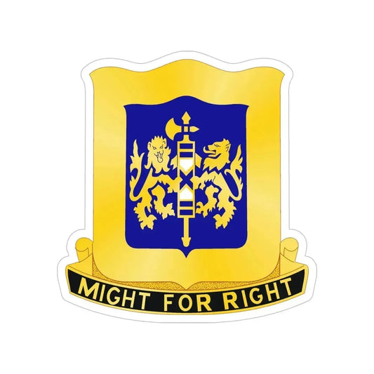 208 Armor Regiment (U.S. Army) Transparent STICKER Die-Cut Vinyl Decal 6 Inch - The Sticker Space