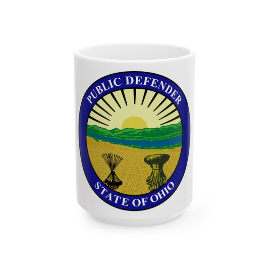 Seal of the Ohio Public Defender - White Coffee Mug-15oz-The Sticker Space