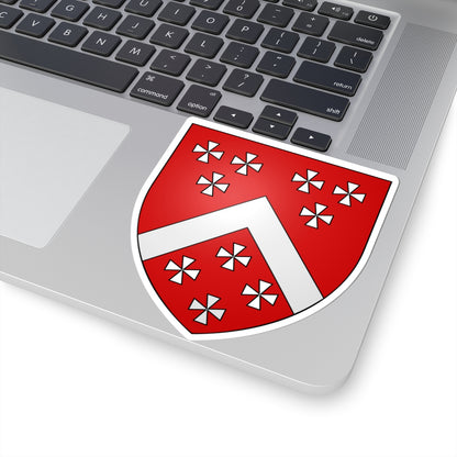 Armorial BerkeleyE CoA (England) (Coat of Arms) STICKER Vinyl Kiss-Cut Decal