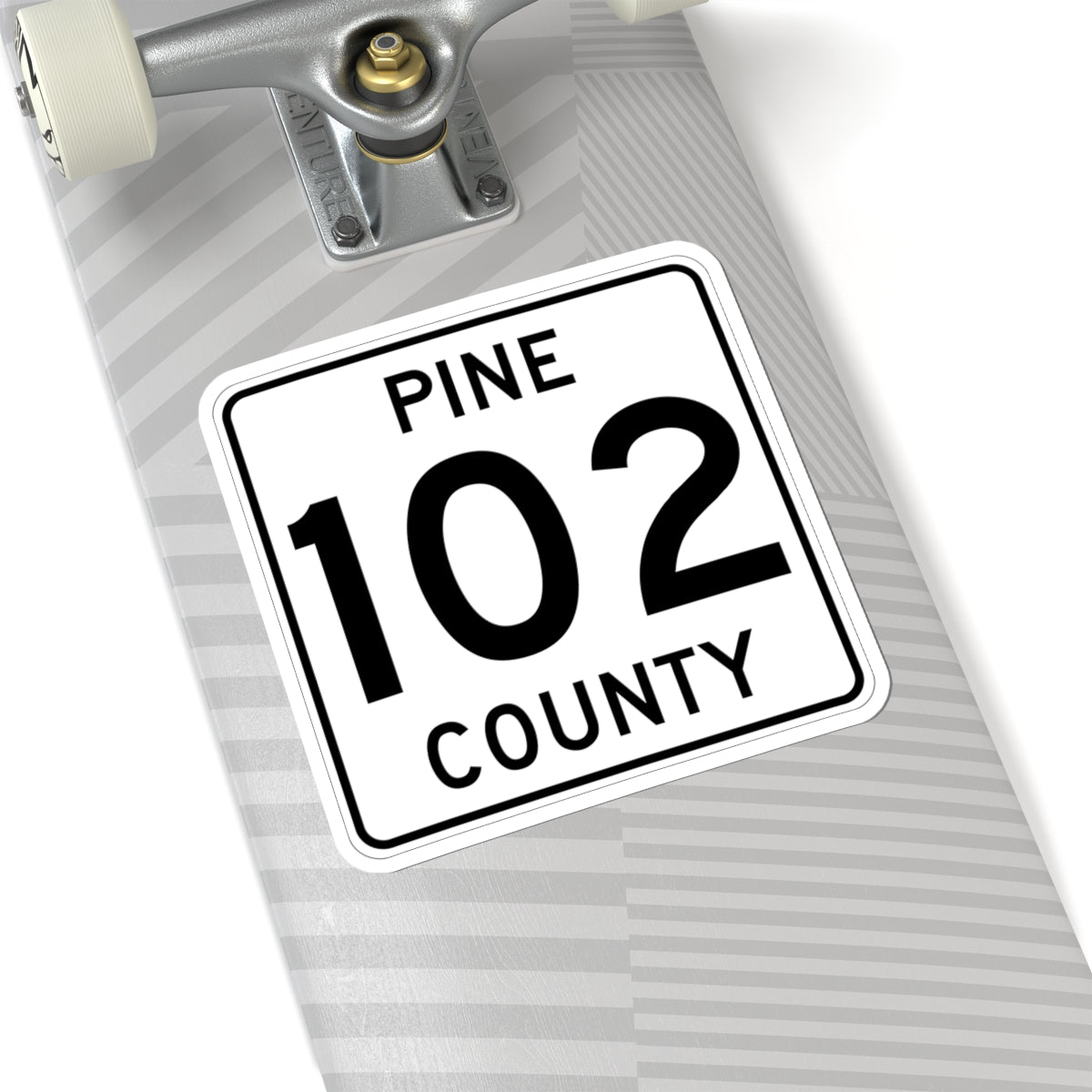 Pine County Route 102 MN (Minnesota) (Road Sign) STICKER Vinyl Kiss-Cut Decal