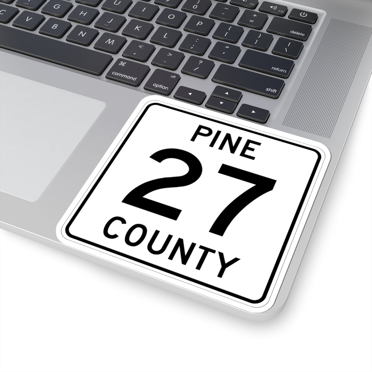 Pine County Route 27 MN (Minnesota) (Road Sign) STICKER Vinyl Kiss-Cut Decal