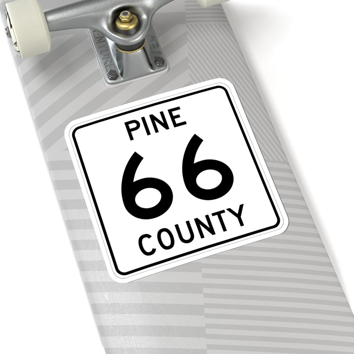 Pine County Route 66 MN (Minnesota) (Road Sign) STICKER Vinyl Kiss-Cut Decal