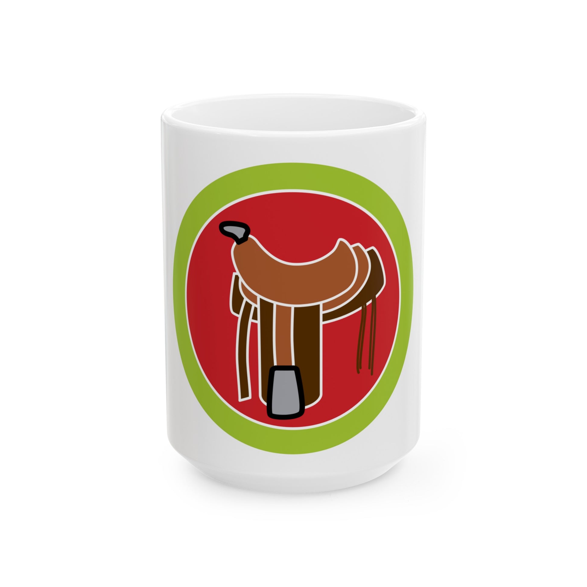 Horsemanship (Boy Scout Merit Badge) White Coffee Mug-15oz-The Sticker Space