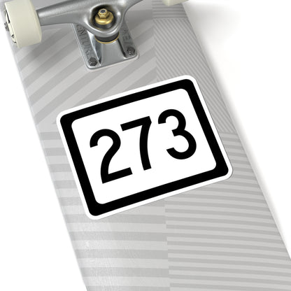 WV-273 (Virginia) (Road Sign) STICKER Vinyl Kiss-Cut Decal