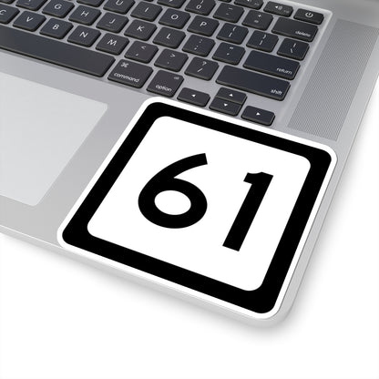 WV-61 (Virginia) (Road Sign) STICKER Vinyl Kiss-Cut Decal