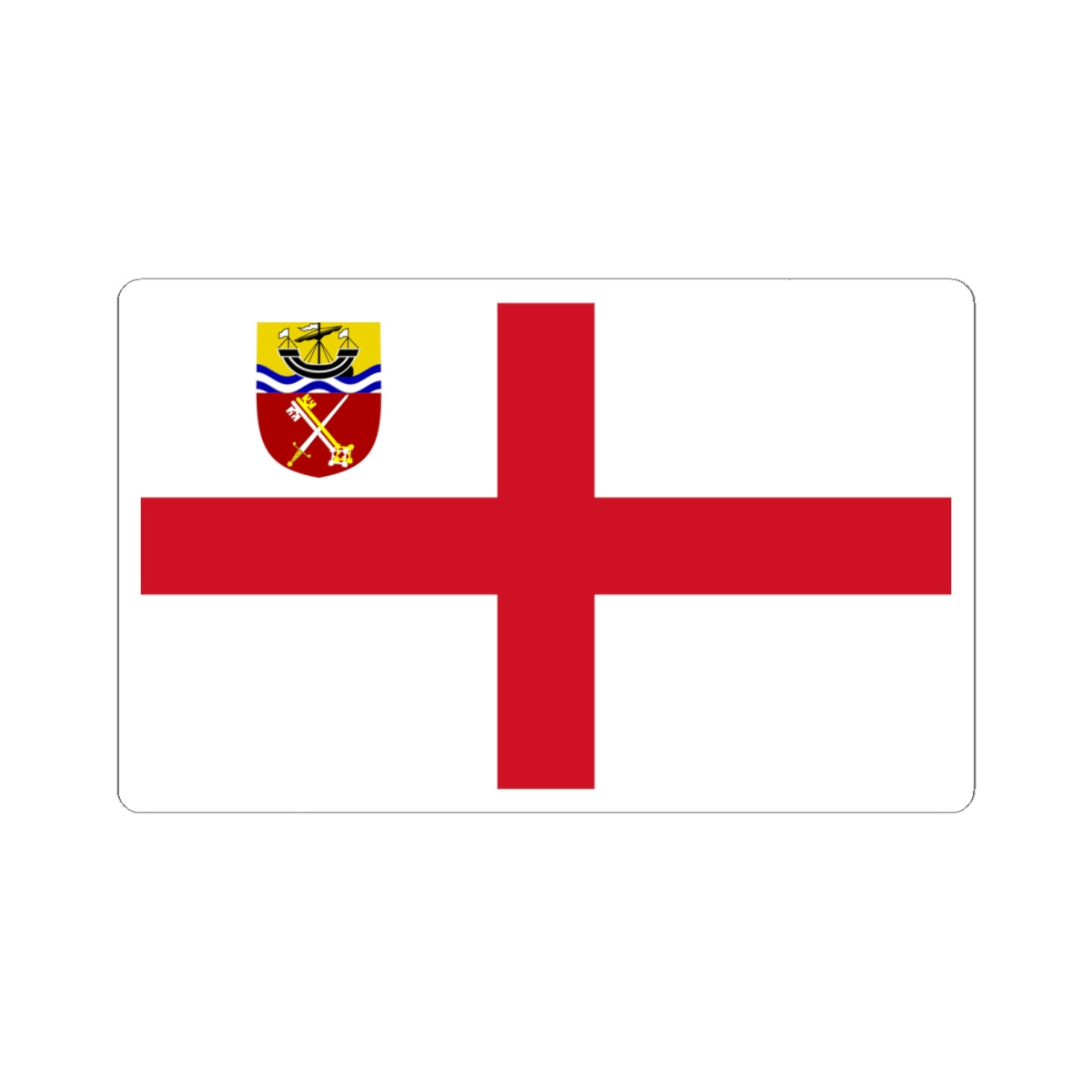 Flag of the Anglican Diocese of Portsmouth (England) STICKER Vinyl Kiss-Cut Decal