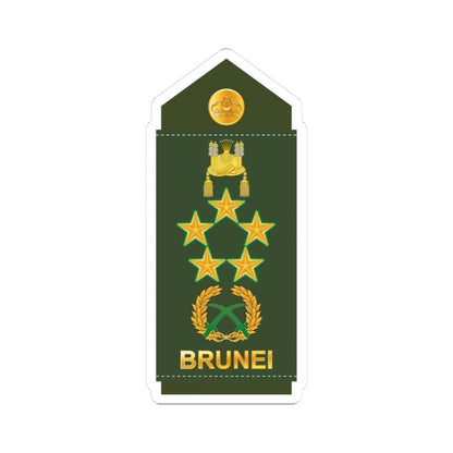 20.RBrLF FM (Brunei) (Military Rank) STICKER Vinyl Kiss-Cut Decal 3 Inch White - The Sticker Space