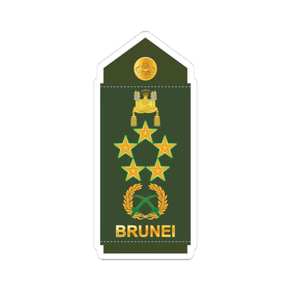 20.RBrLF FM (Brunei) (Military Rank) STICKER Vinyl Kiss-Cut Decal 4 Inch White - The Sticker Space