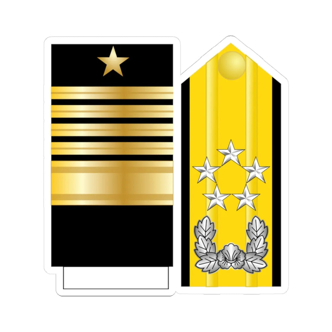 20.SKN FADM (Korea) (Military Rank) STICKER Vinyl Kiss-Cut Decal 3 Inch White - The Sticker Space