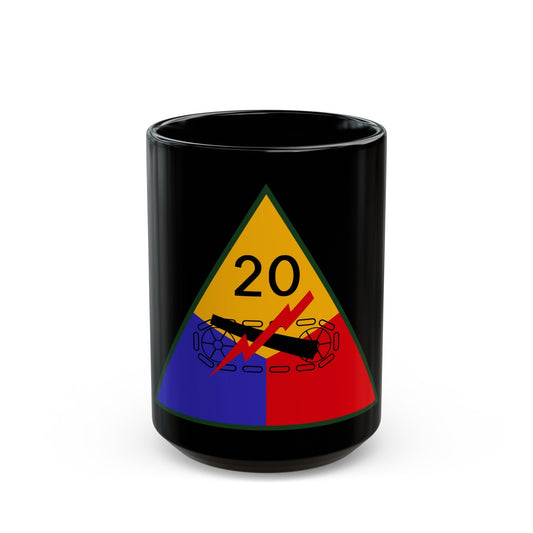 20th Armored Division (U.S. Army) Black Coffee Mug-15oz-The Sticker Space