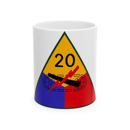 20th Armored Division (U.S. Army) White Coffee Mug-11oz-The Sticker Space