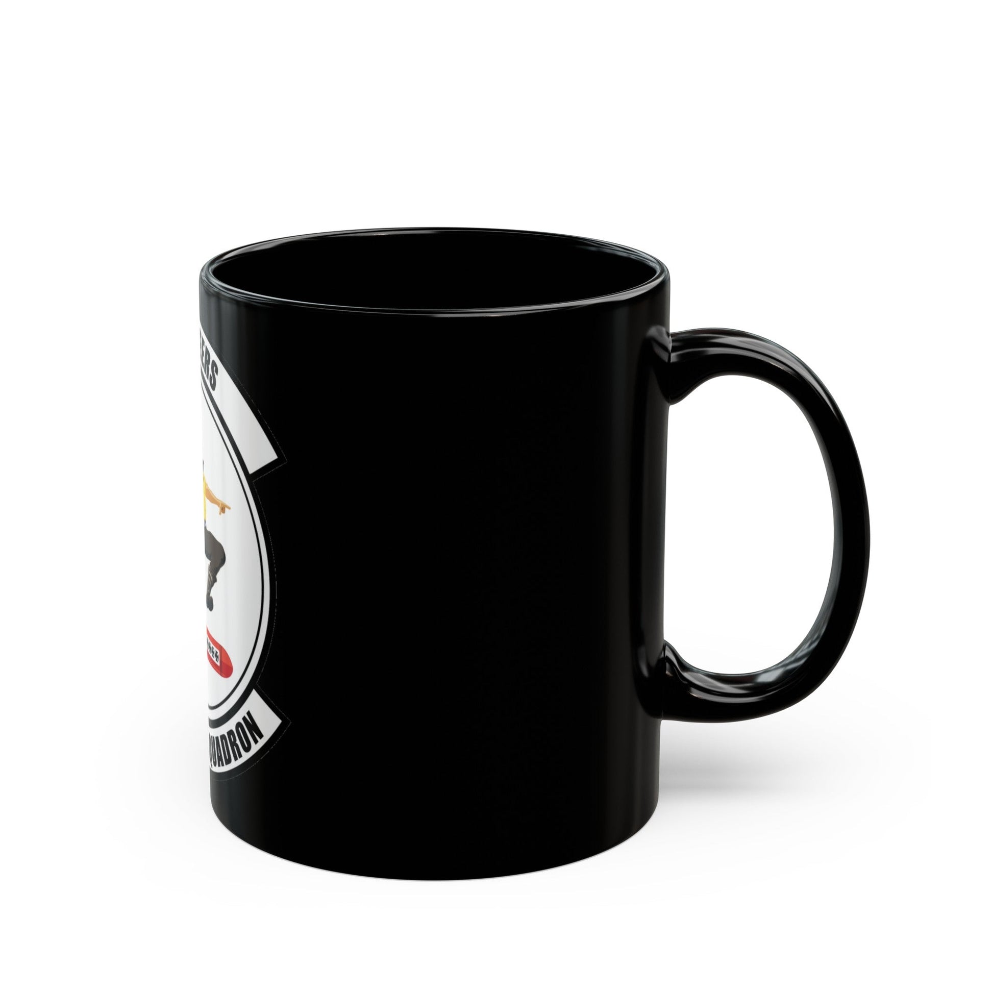 20th Bomb Squadron Emblem (U.S. Air Force) Black Coffee Mug-The Sticker Space