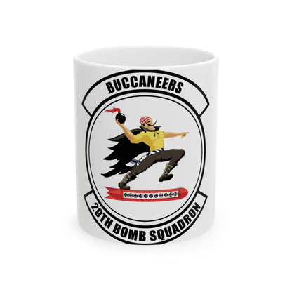 20th Bomb Squadron Emblem (U.S. Air Force) White Coffee Mug-11oz-The Sticker Space