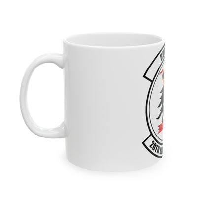 20th Bomb Squadron Emblem (U.S. Air Force) White Coffee Mug-The Sticker Space