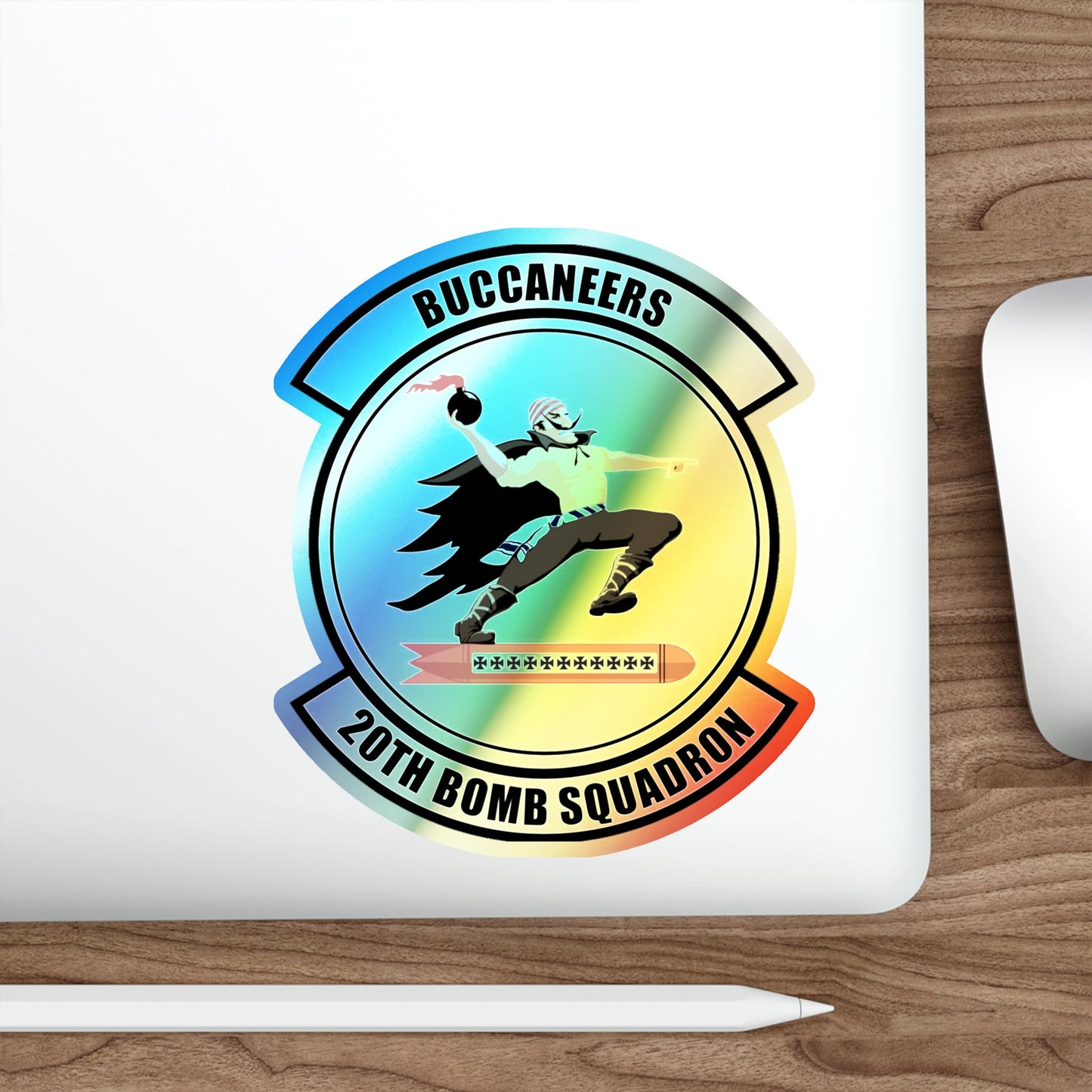 20th Bomb Squadron (U.S. Air Force) Holographic STICKER Die-Cut Vinyl Decal-The Sticker Space