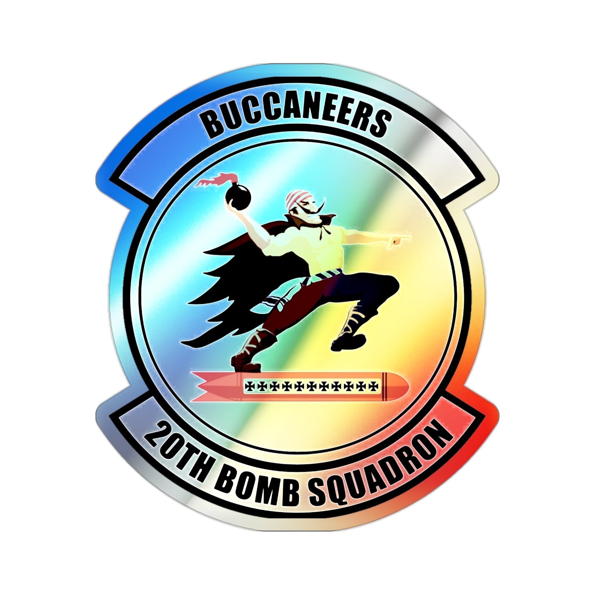 20th Bomb Squadron (U.S. Air Force) Holographic STICKER Die-Cut Vinyl Decal-2 Inch-The Sticker Space