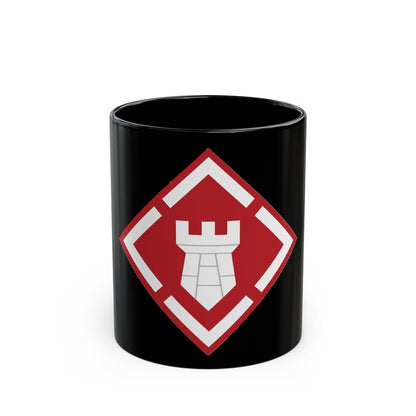 20th Engineer Brigade (U.S. Army) Black Coffee Mug-11oz-The Sticker Space