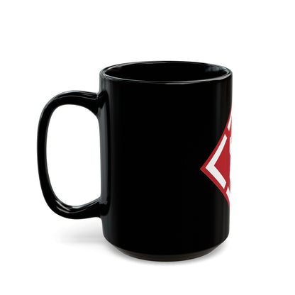 20th Engineer Brigade (U.S. Army) Black Coffee Mug-The Sticker Space