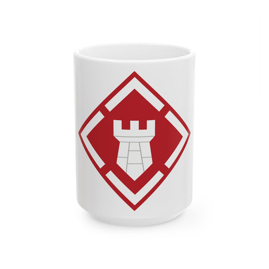 20th Engineer Brigade (U.S. Army) White Coffee Mug-15oz-The Sticker Space