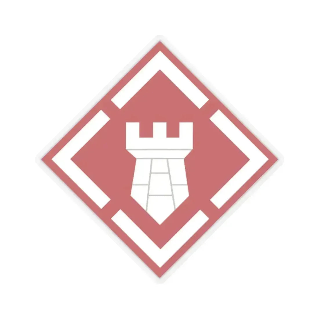 20th Engineer Brigade (U.S. Army) STICKER Vinyl Kiss-Cut Decal 2 Inch Transparent - The Sticker Space