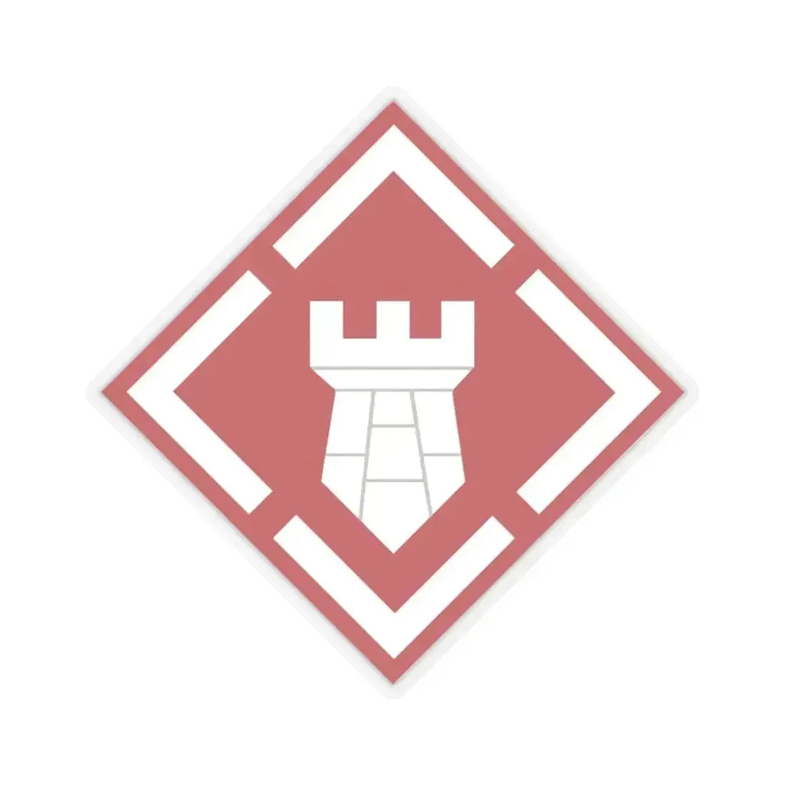 20th Engineer Brigade (U.S. Army) STICKER Vinyl Kiss-Cut Decal 3 Inch Transparent - The Sticker Space