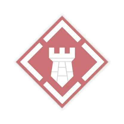 20th Engineer Brigade (U.S. Army) STICKER Vinyl Kiss-Cut Decal 4 Inch Transparent - The Sticker Space