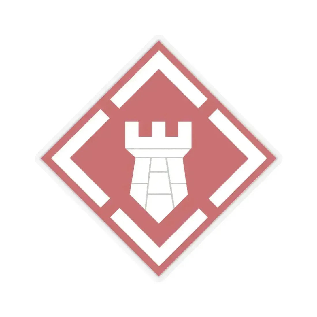 20th Engineer Brigade (U.S. Army) STICKER Vinyl Kiss-Cut Decal 6 Inch Transparent - The Sticker Space