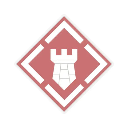 20th Engineer Brigade (U.S. Army) STICKER Vinyl Kiss-Cut Decal 6 Inch Transparent - The Sticker Space