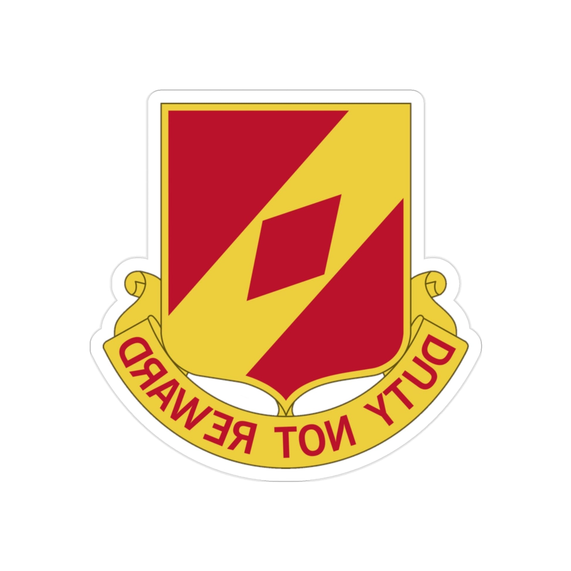 20th Field Artillery Regiment (U.S. Army) REVERSE PRINT Transparent STICKER-2" × 2"-The Sticker Space