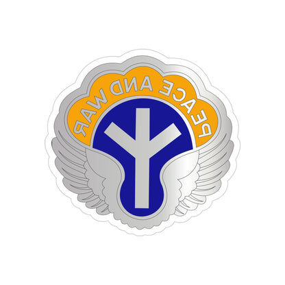 21 Aviation Battalion (U.S. Army) REVERSE PRINT Transparent STICKER-4" × 4"-The Sticker Space