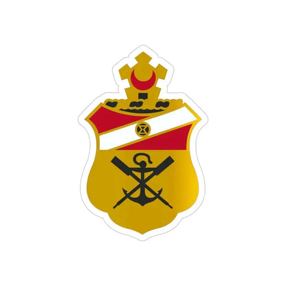 21 Engineer Battalion (U.S. Army) REVERSE PRINT Transparent Die-Cut STICKER 6 Inch Die-Cut Transparent - The Sticker Space