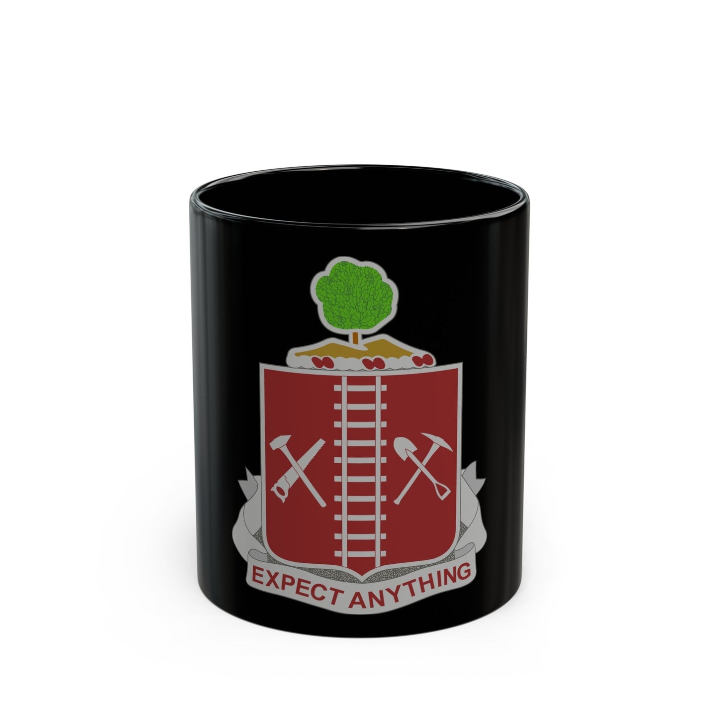 21 Engineer Regiment (U.S. Army) Black Coffee Mug-11oz-The Sticker Space