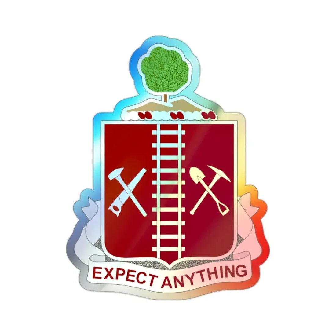 21 Engineer Regiment (U.S. Army) Holographic STICKER Die-Cut Vinyl Decal - The Sticker Space