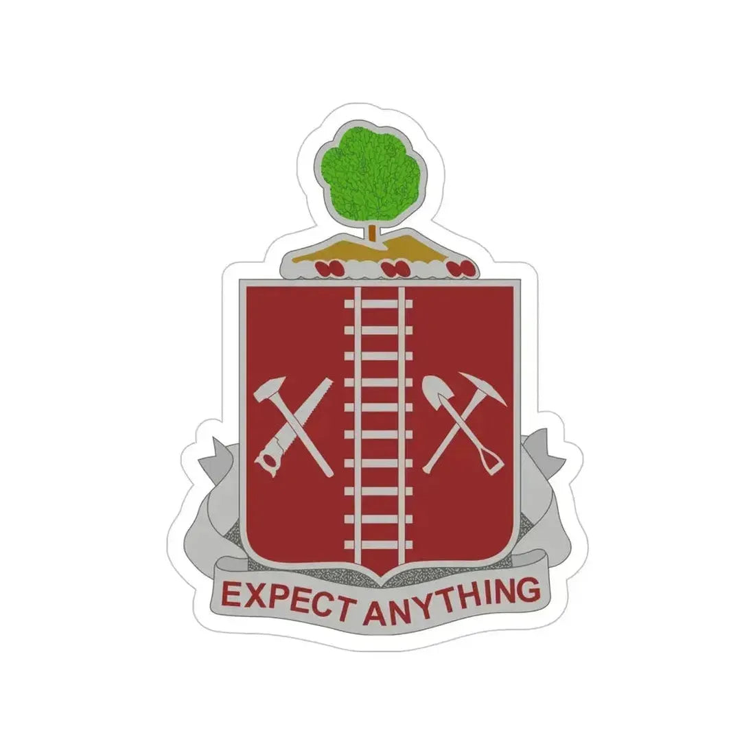 21 Engineer Regiment (U.S. Army) Transparent STICKER Die-Cut Vinyl Decal 5 Inch - The Sticker Space