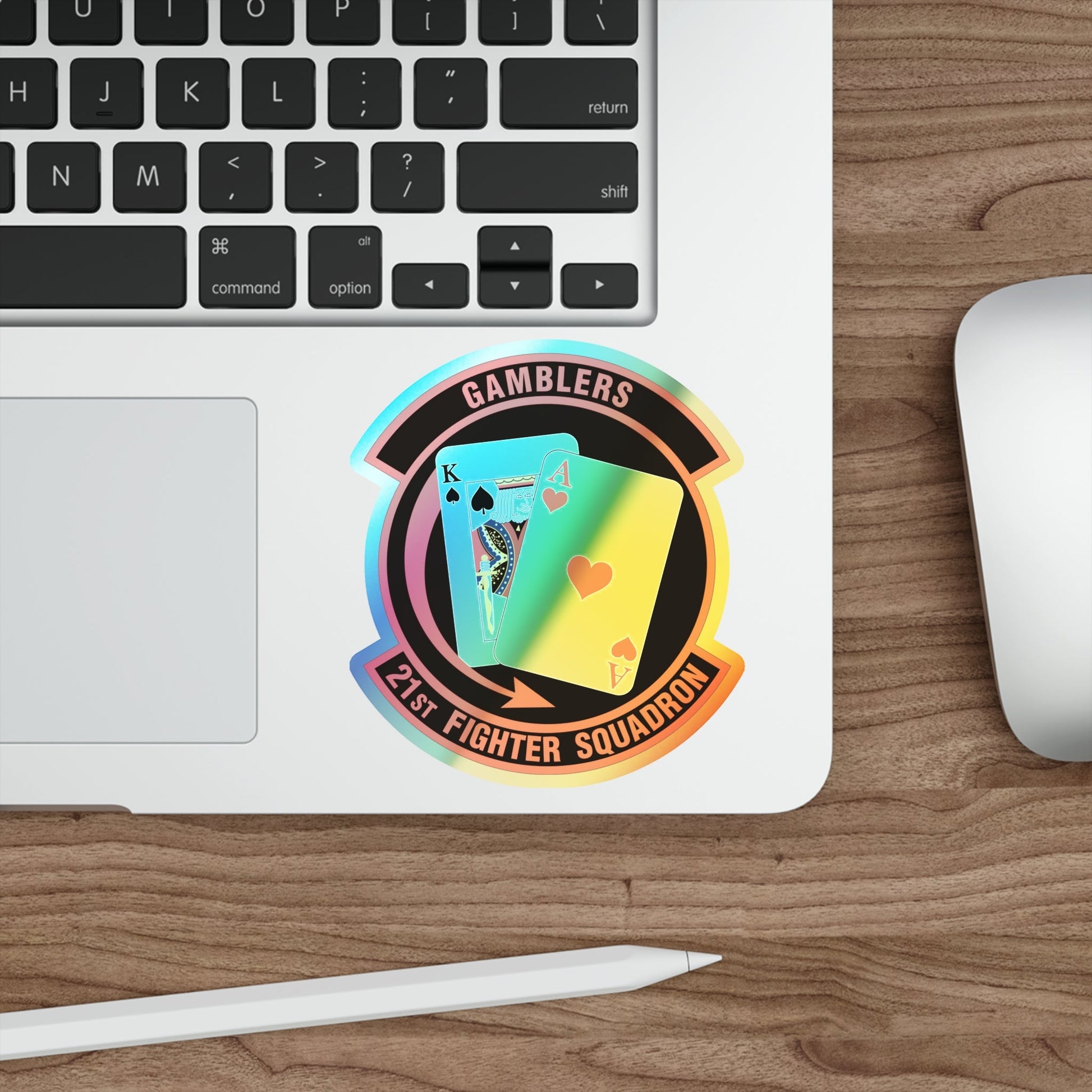 21 Fighter Squadron AETC (U.S. Air Force) Holographic STICKER Die-Cut Vinyl Decal-The Sticker Space