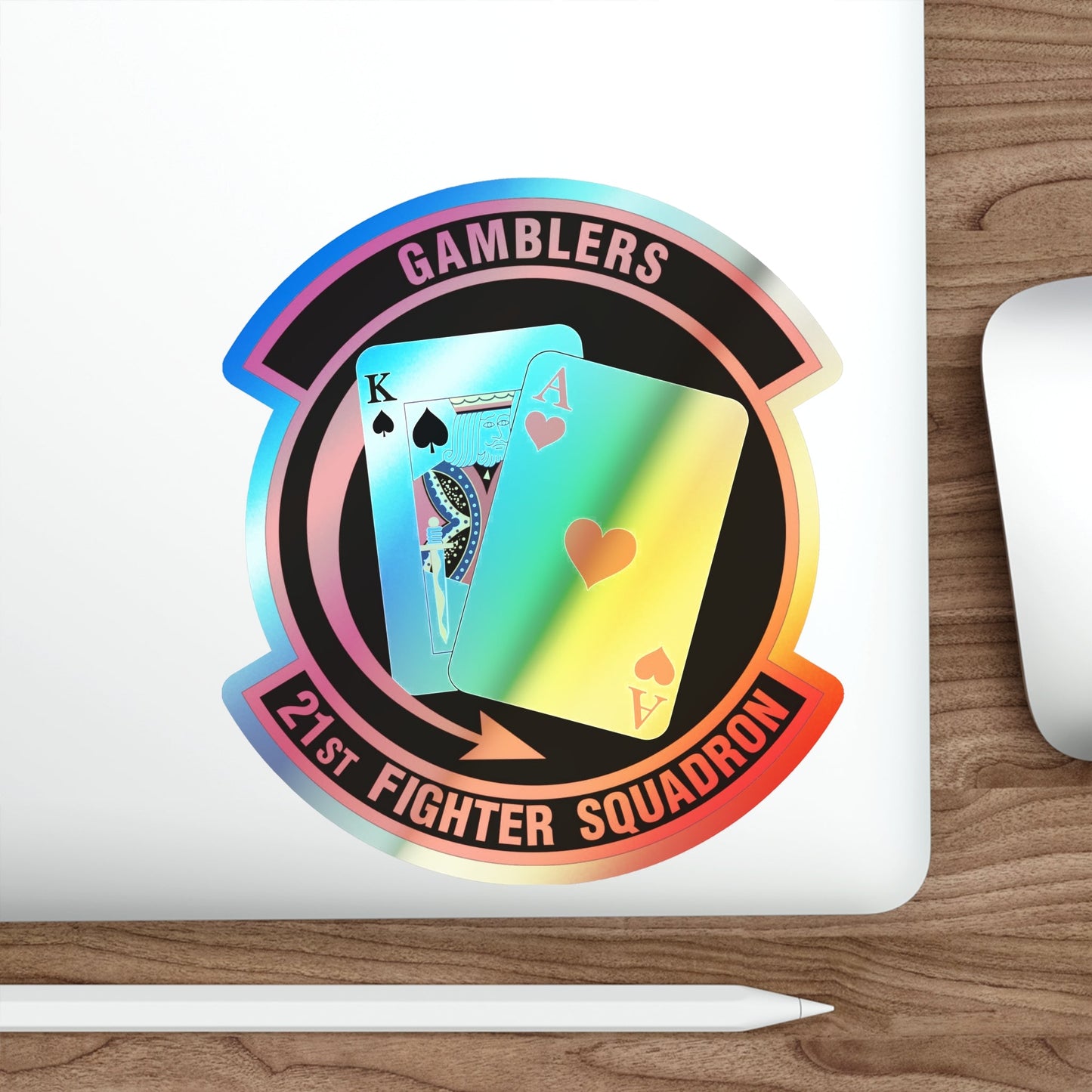 21 Fighter Squadron AETC (U.S. Air Force) Holographic STICKER Die-Cut Vinyl Decal-The Sticker Space