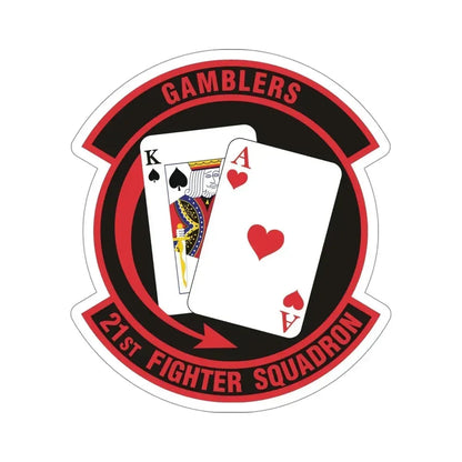 21 Fighter Squadron AETC (U.S. Air Force) STICKER Vinyl Die-Cut Decal 4 Inch - The Sticker Space