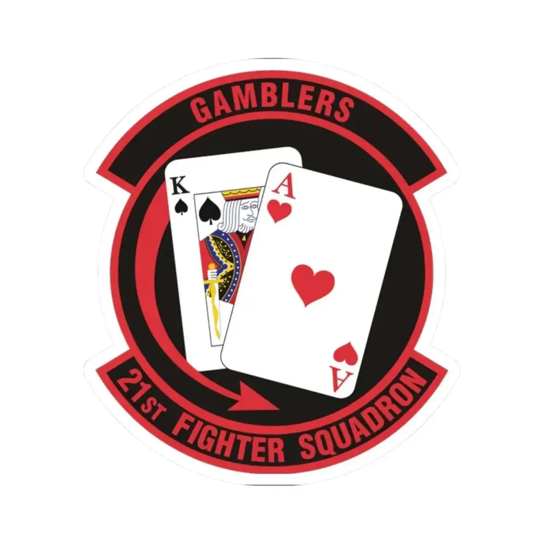 21 Fighter Squadron AETC (U.S. Air Force) STICKER Vinyl Kiss-Cut Decal - The Sticker Space