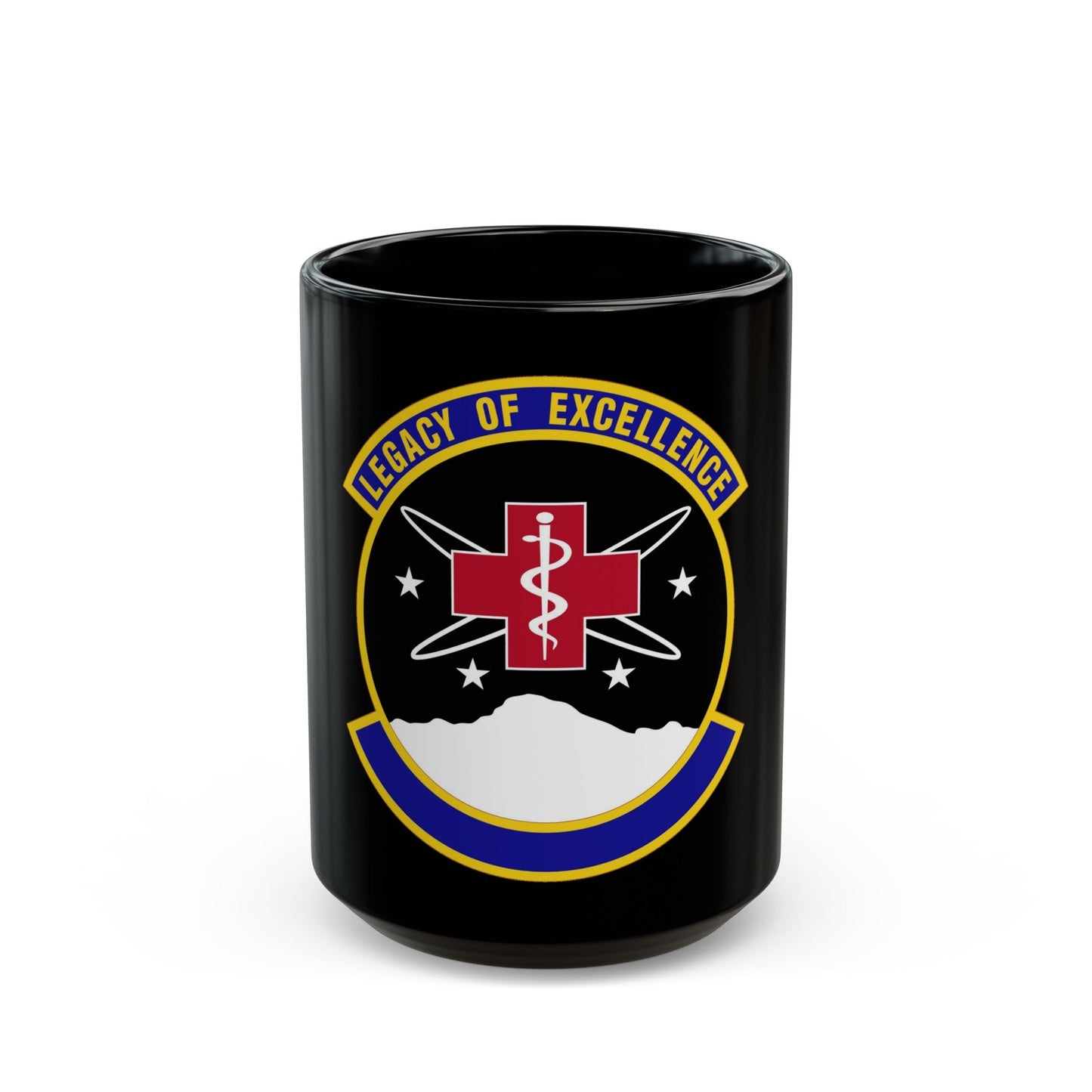 21 Healthcare Operations Squadron USSF (U.S. Air Force) Black Coffee Mug-15oz-The Sticker Space