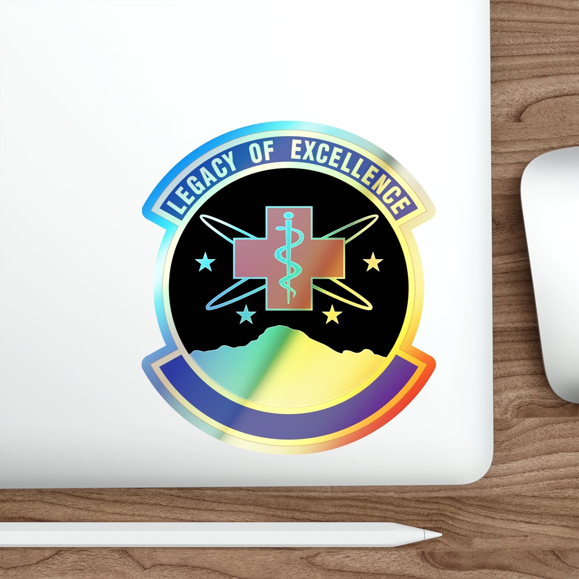 21 Healthcare Operations Squadron USSF (U.S. Air Force) Holographic STICKER Die-Cut Vinyl Decal-The Sticker Space