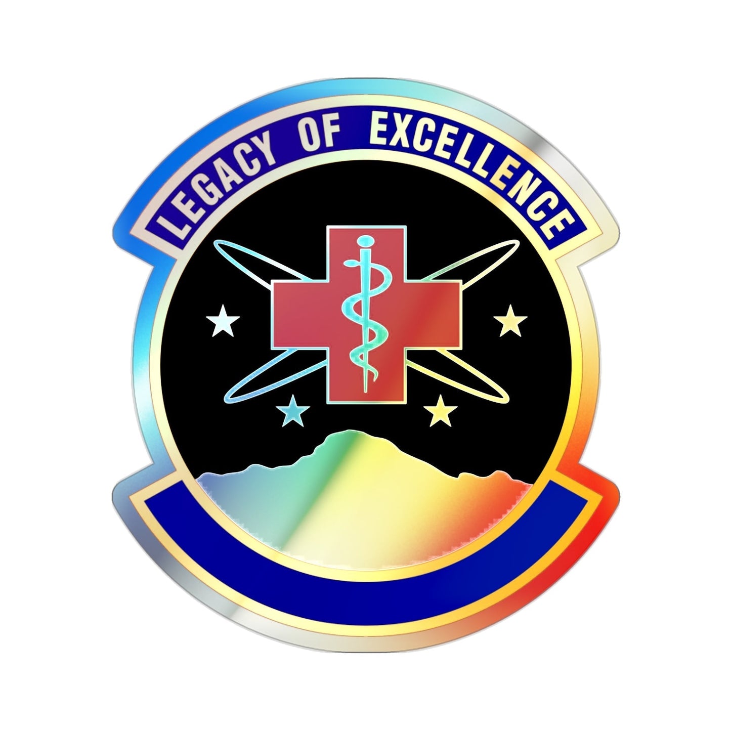 21 Healthcare Operations Squadron USSF (U.S. Air Force) Holographic STICKER Die-Cut Vinyl Decal-2 Inch-The Sticker Space