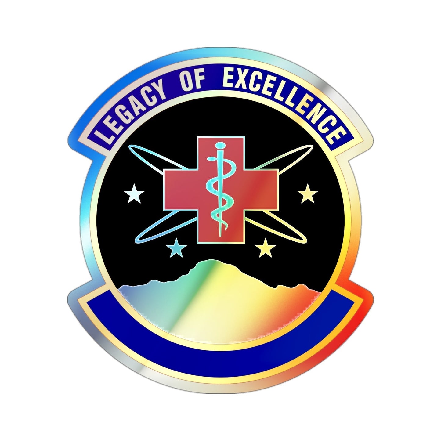 21 Healthcare Operations Squadron USSF (U.S. Air Force) Holographic STICKER Die-Cut Vinyl Decal-3 Inch-The Sticker Space