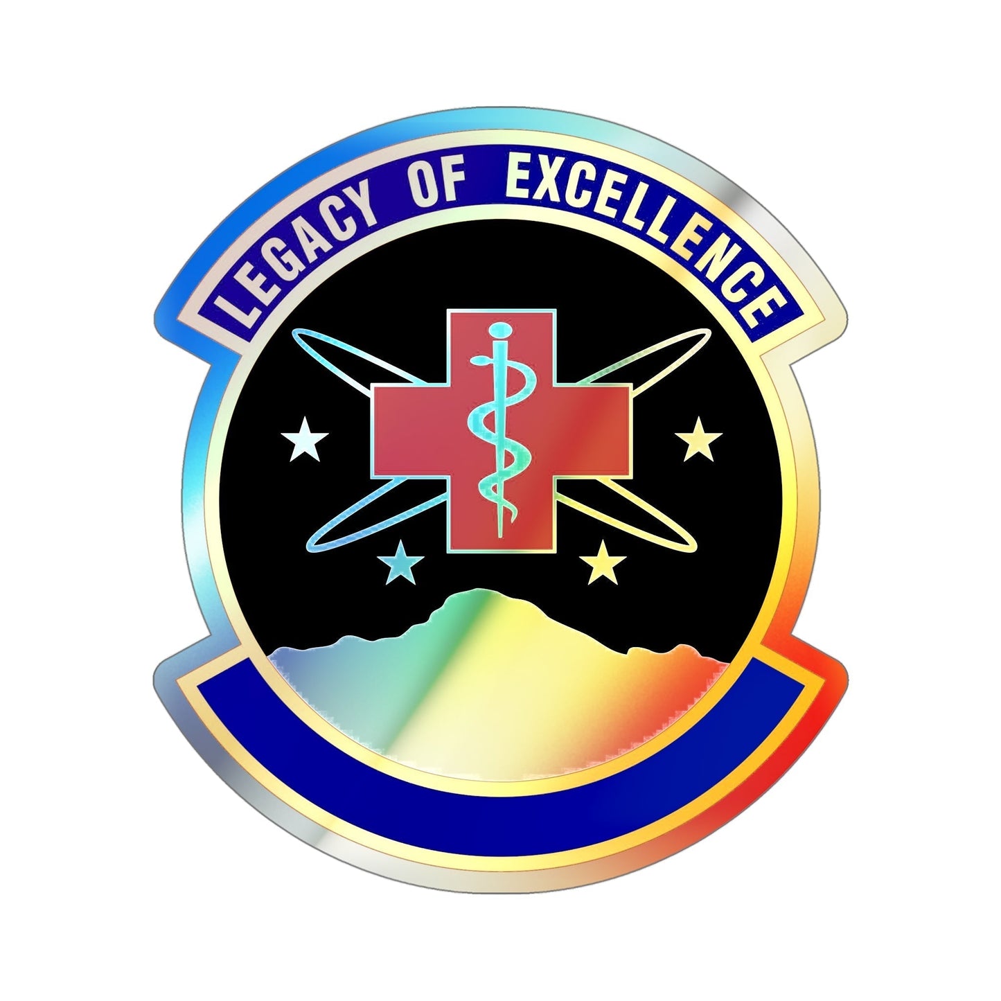 21 Healthcare Operations Squadron USSF (U.S. Air Force) Holographic STICKER Die-Cut Vinyl Decal-5 Inch-The Sticker Space