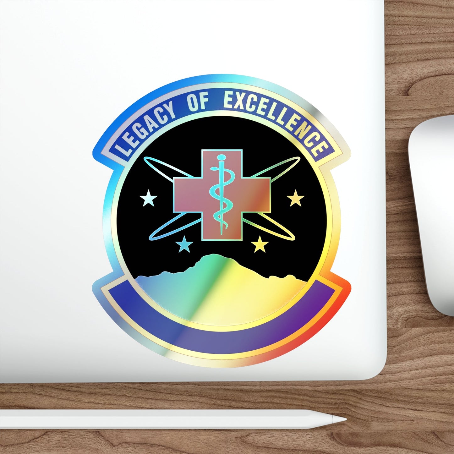 21 Healthcare Operations Squadron USSF (U.S. Air Force) Holographic STICKER Die-Cut Vinyl Decal-The Sticker Space