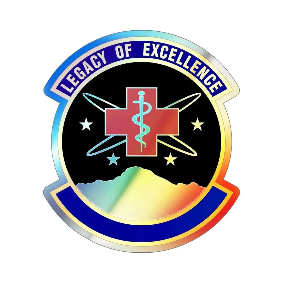 21 Healthcare Operations Squadron USSF (U.S. Air Force) Holographic STICKER Die-Cut Vinyl Decal - The Sticker Space